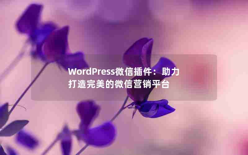 WordPress΢Ų΢Ӫƽ̨