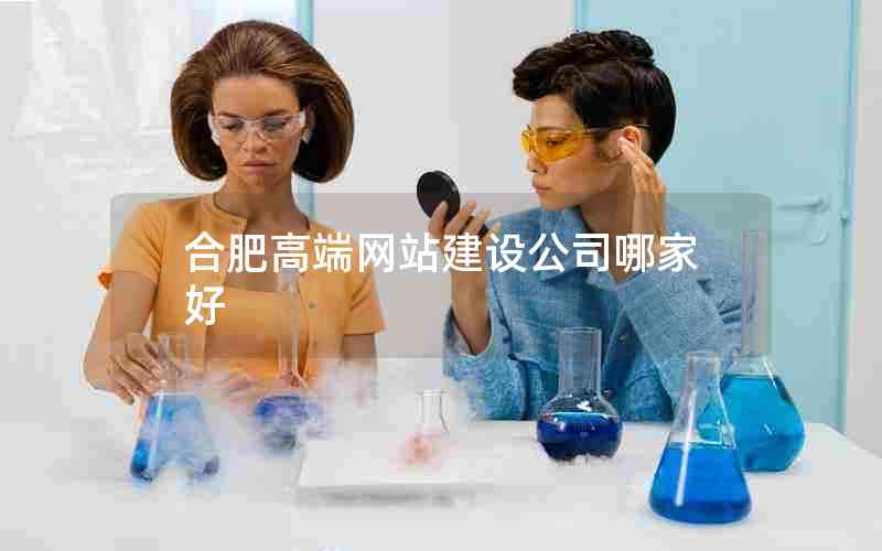 合肥高端网站建设公司哪家好