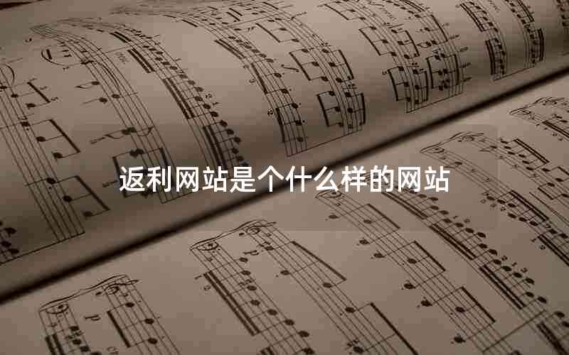 返利网站是个什么样的网站