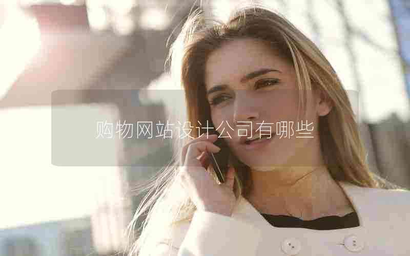 购物网站设计公司有哪些