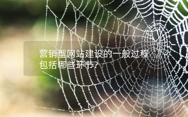 营销型网站建设的一般过程包括哪些环节?