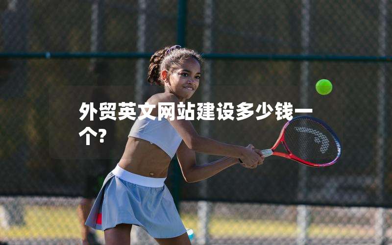 外贸英文网站建设多少钱一个?