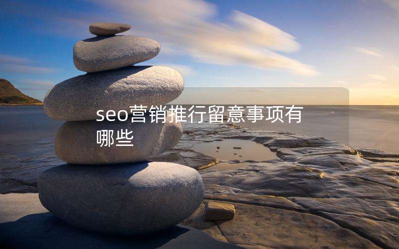 seo营销推行留意事项有哪些
