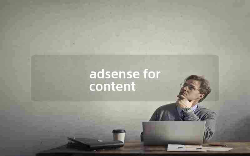 adsense for content
