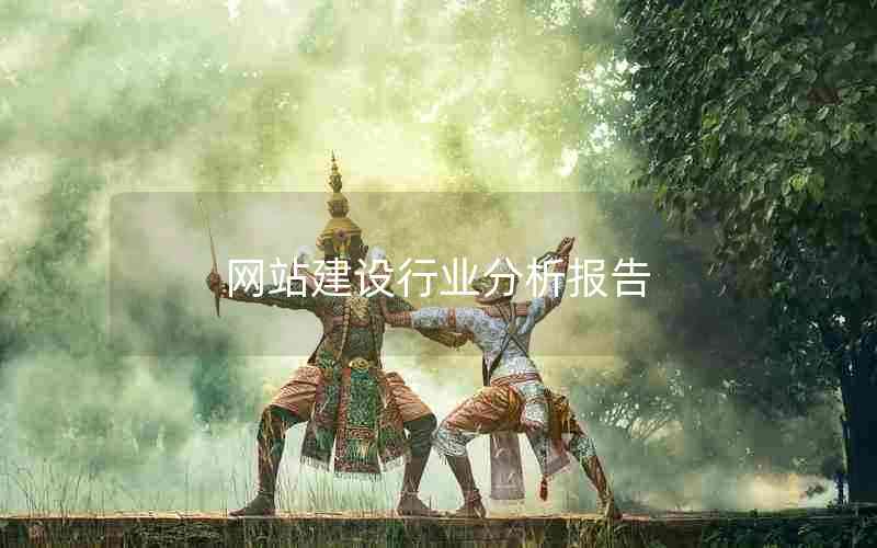 网站建设行业分析报告